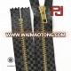 High end 5# Gold Metal Brass Zipper for leather bag